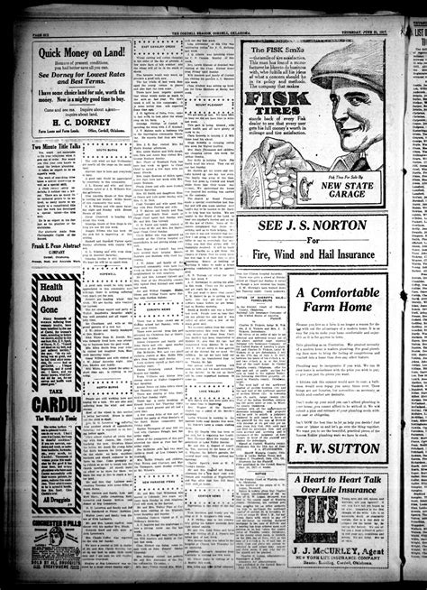 The Cordell Beacon (Cordell, Okla.), Vol. 20, No. 49, Ed. 1 Thursday, June 21, 1917 - Page 6 of ...