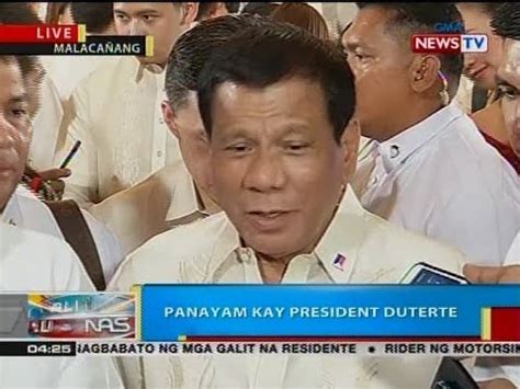 Panayam kay Pang. Duterte matapos ang talumpati | Videos | GMA News Online