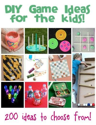 Homemade Games Ideas for Kids | Craft activities for kids, Diy games, Kids