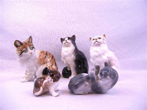 ROYAL DOULTON AND COPENHAGEN CAT FIGURINES 5