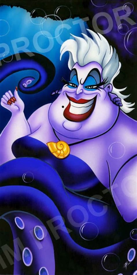 Disney's Ursula the Sea Witch Lithograph Tim Proctor - Etsy