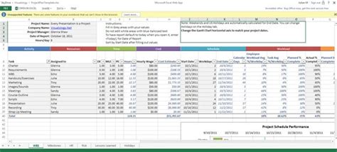 Project Hours Tracking Template Database