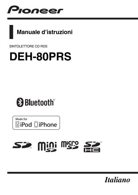 Pioneer DEH-80PRS - User manual - italien