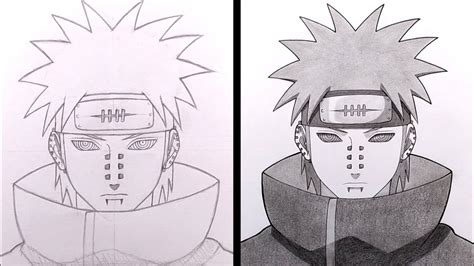 How to Draw Pain Akatsuki - Naruto - YouTube