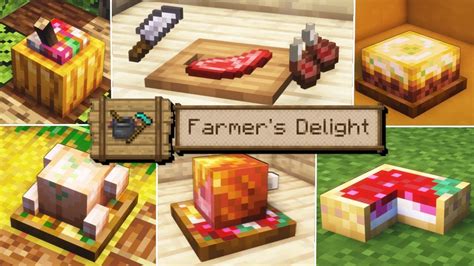 Farmer's Delight (Full Showcase) | Best Food Mod? | Minecraft designs ...