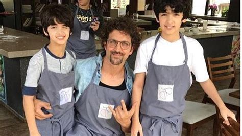 Hrithik Roshan goes rock climbing with sons. This video is pure ...