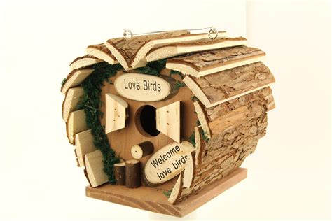 Love Birds Wild Bird Nesting Box– FabFinds