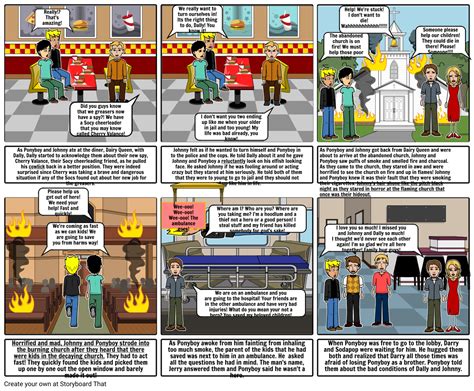 The Outsiders Chapter 6 Storyboard Project Storyboard