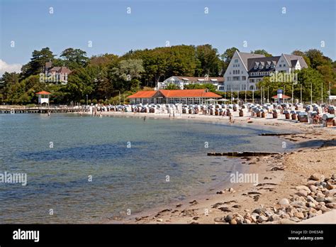 Beach on the Baltic Sea near Gluecksburg, Schleswig-Holstein Stock ...