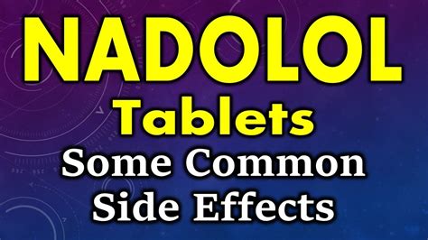 Nadolol side effects | common side effects of nadolol | side effects of nadolol tablets - YouTube