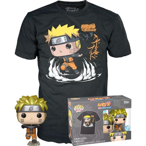 Naruto: Shippuden - Naruto Running Metallic Pop! Vinyl Figure & T-Shirt ...