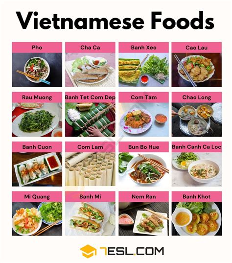 Vietnamese Food Names • 7ESL