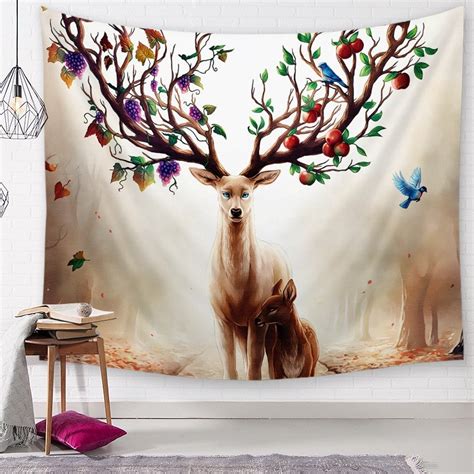 (19 Designs) Deer Bohemian Wall Hanging Tapestry | Rave Me Up!