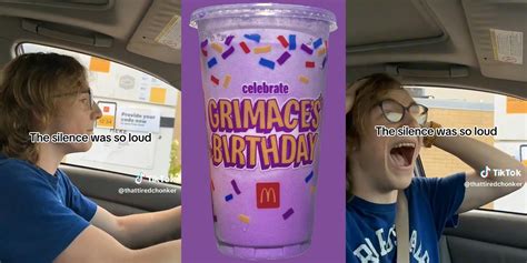 The silence was so loud: McDonalds customer orders 5 Grimace shakes. Drive-thru worker doesnt ...