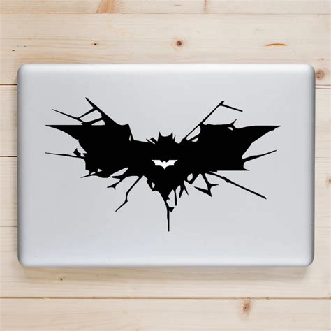 Crack Batman Symbol Laptop Sticker for Apple Macbook Decal Pro Air Retina 11 12 13 14 15 inch HP ...