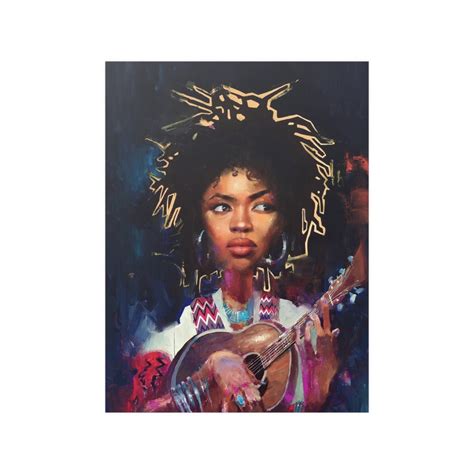 Lauryn Hill Poster Lauryn Hill Guitar Water Color Poster Art - Etsy