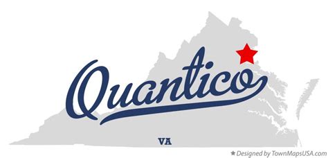 Map of Quantico, VA, Virginia