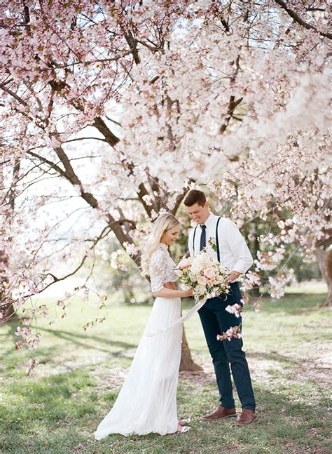 DC Cherry Blossom Wedding Shoot on Film - Hey Wedding Lady