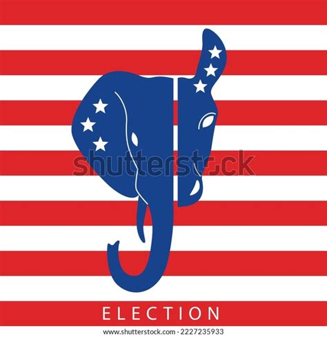 Elections Usa Democrat Republican Party Mascots Stock Vector (Royalty ...