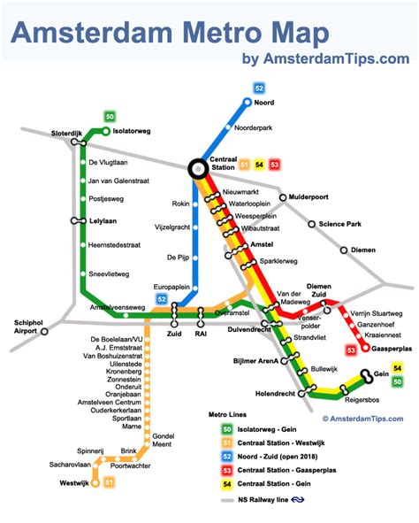 amsterdam metro network map | Amsterdam travel, Amsterdam itinerary ...