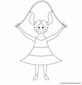 Jump Rope coloring Page  Online Pages rope Coloring sketch template