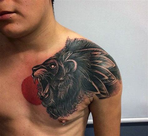 50 Lion Shoulder Tattoo Designs For Men - Masculine Ink Ideas | Mens shoulder tattoo, Tattoo ...