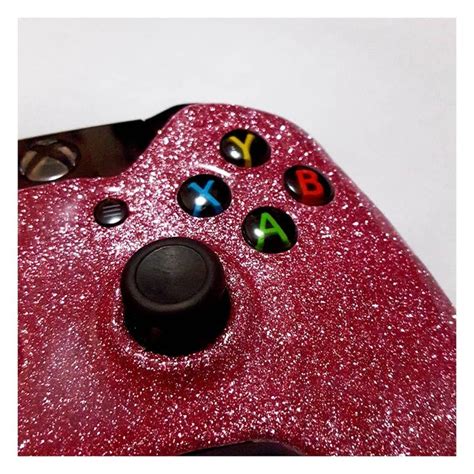 Pink Glitter & Epoxy custom Xbox controller😍 Starting price only $60 DM for prices & other ...