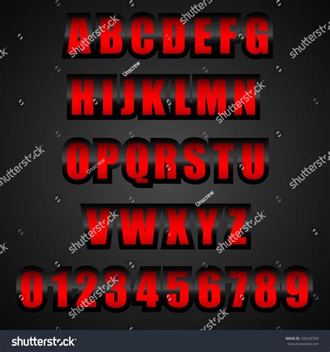 Vector Red Font Clipart Stock Vector (Royalty Free) 109228769 | Shutterstock