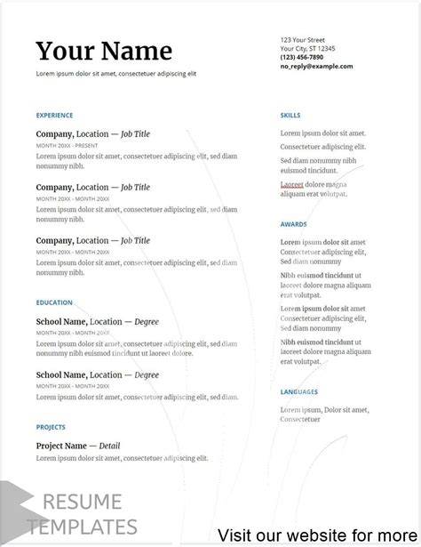 Ace Resume Builder Word Format College Application Examples