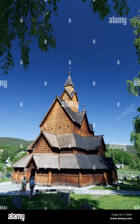 Heddal stave church Stock Photo - Alamy