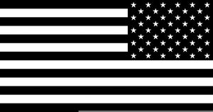 Black And White American Flag Clipart | Free Images at Clker.com - vector clip art online ...