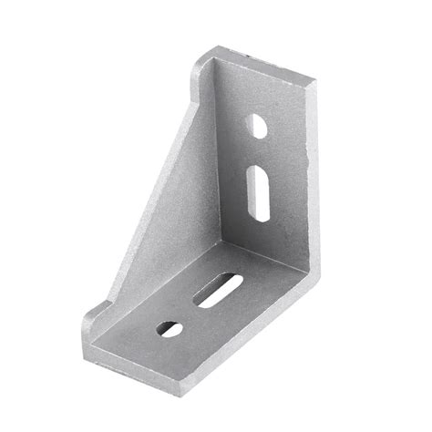 Tebru 5pcs Aluminum Alloy L Shape Corner Bracket Right Angle Brace Fastener 58x58mm, Aluminum ...