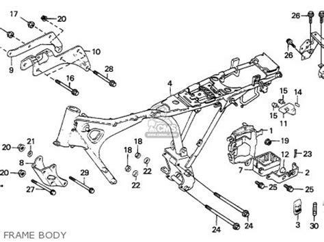 Honda CG125 1995 (S) ENGLAND parts lists and schematics