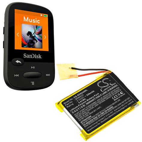 Sandisk Sansa Clip Sport Replacement Battery: BatteryClerk.com