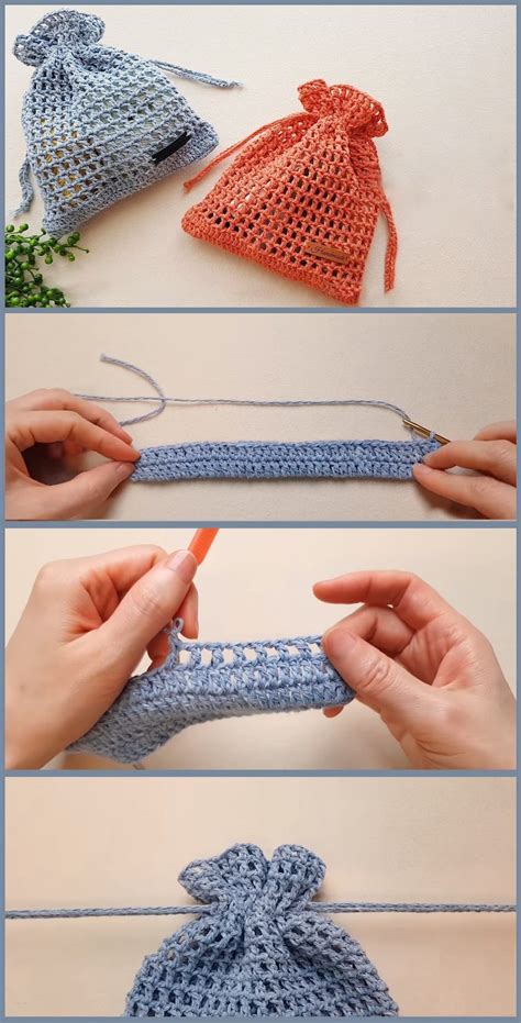 Beginner Crochet – Net Bag – Tutorials & More | Uncinetto, Uncinetto ...