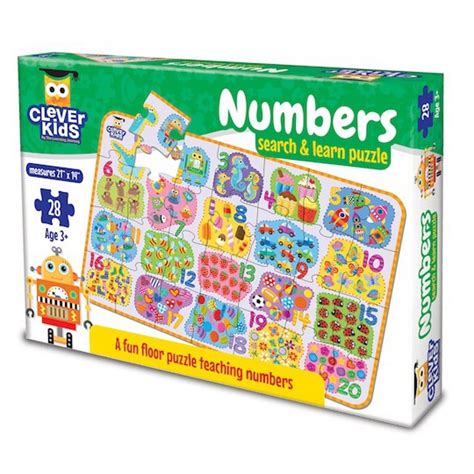 Clever Kids 28 Piece Floor Puzzle Numbers | Toys | Casey's Toys