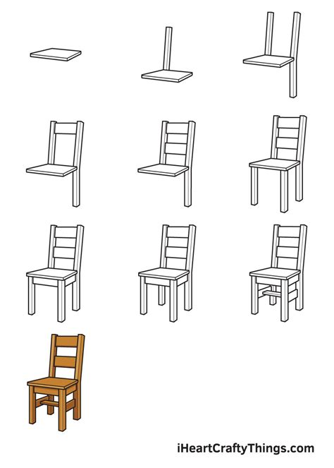 How to Draw a Chair – Step by Step Guide | Chair drawing, Easy drawings, Step by step drawing