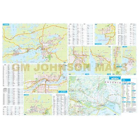 Thunder Bay / Kenora / Fort Frances / Dryden, Ontario Street Map - GM ...