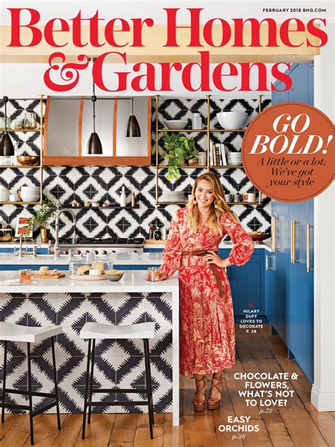 HILARY DUFF in Better Home and Gardens Magazine, February 2018 - HawtCelebs