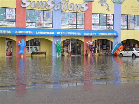 Panama City Beach Gulf of Mexico Flooding Storms Rain Monsoon Editorial ...