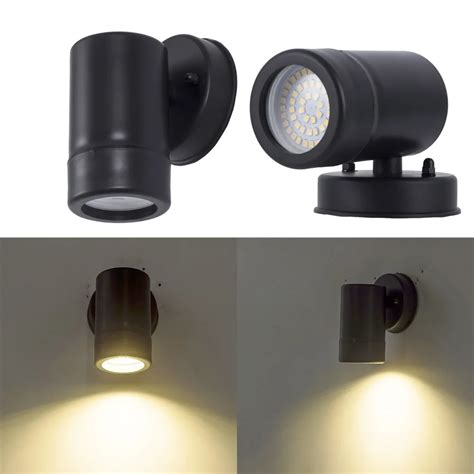 5W wall mounted LED light black led wall lamp outdoor porch wall washer lights home sconces wall ...