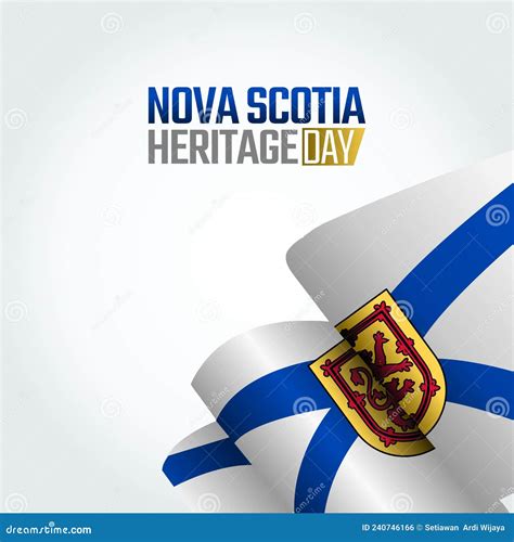 Vector Graphic of Nova Scotia Heritage Day Stock Vector - Illustration ...