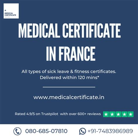 Medical Certificate in France - Authentic, Secure & Convenient Medical ...