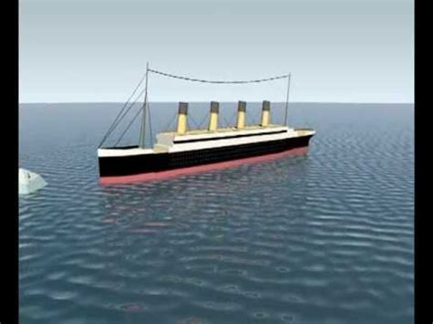 3D Titanic sinking animation - YouTube