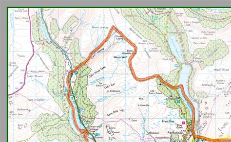 Merthyr Tydfil County Map | I Love Maps