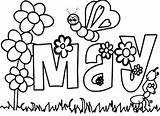 Printable May Coloring Pages PDF  Coloringfoldercom sketch template