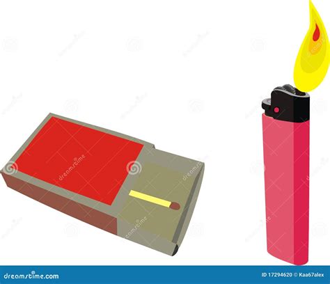 Matches And A Lighter Stock Photo - Image: 17294620