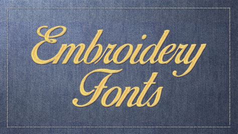 Best Font for Embroidery Logo - Embroidery Machine World