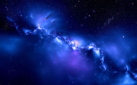 Blue space wallpaper - SF Wallpaper