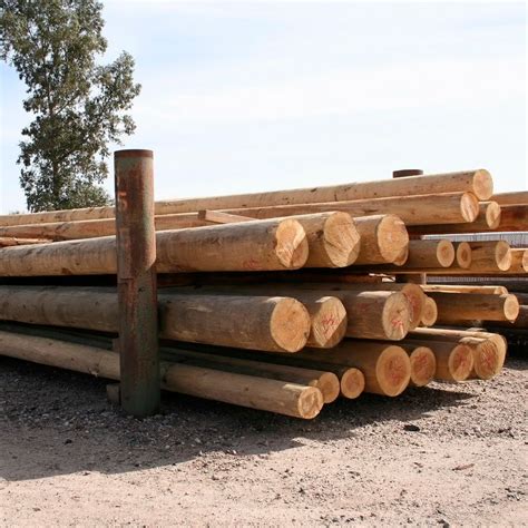 40 Foot Wood Round Pole | Class 1 Through 6 | Treated